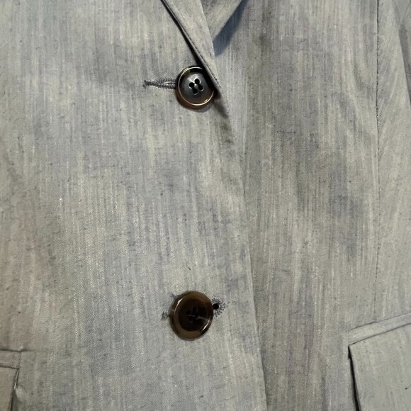 Pure Alfred Sung Long Sleeve 2 Button Closure Blazer Grey Colour Size Medium - Picture 2 of 9